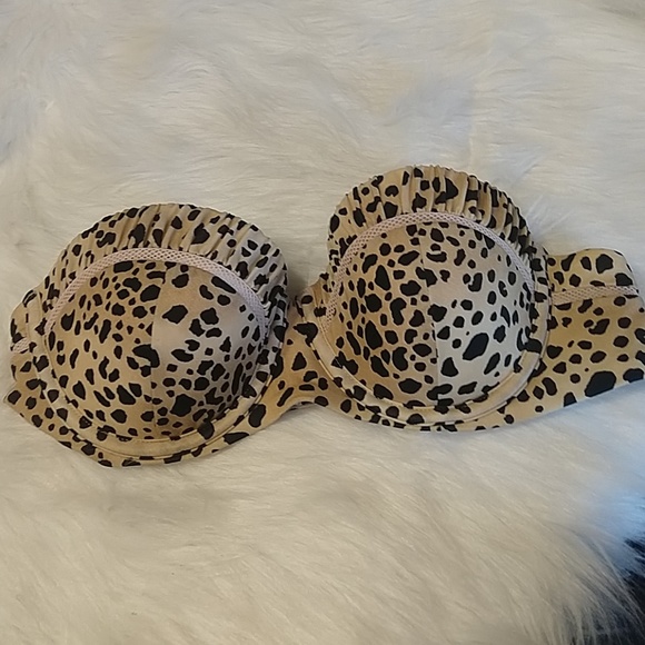 Victoria's Secret Leopard Push Up Bikini Top 36B - Picture 2 of 5